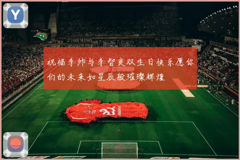 祝福李帅与李智良双生日快乐愿你们的未来如星辰般璀璨辉煌